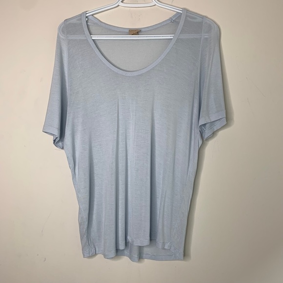 Aritzia Wilfred Free Tee T-Shirt Short Sleeve Relaxed fit Pale Blue Size XXS - Picture 11 of 15